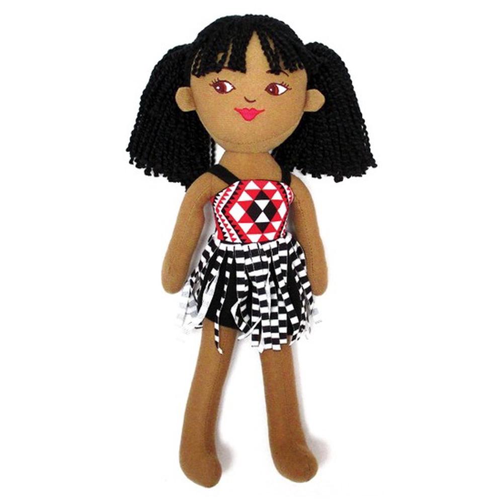 Maori Girl Soft Doll New Zealand Free Shipping!