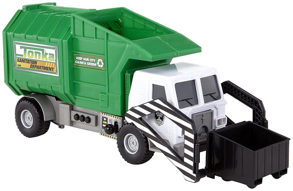 Tonka Mighty Motorized Garbage Truck Green Free Shipping Ebay