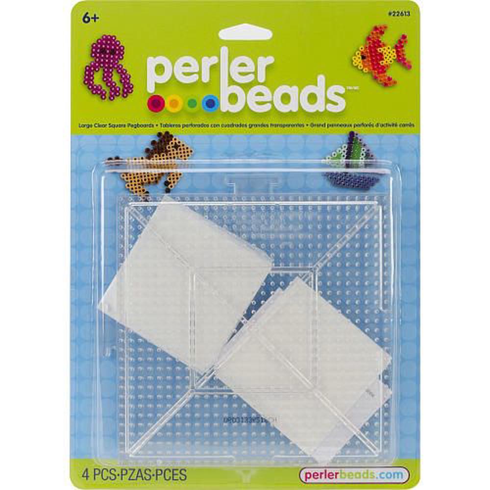 Perler Beads Large Clear Square Pegboards 2 Count Free Shipping! eBay