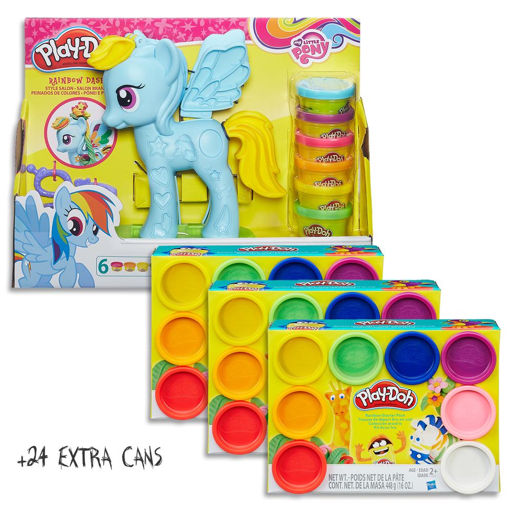 rainbow dash play doh