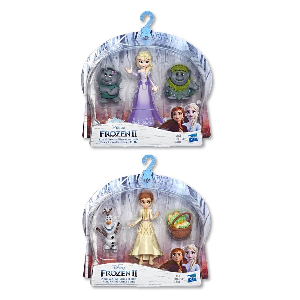 Inspired by The Frozen 2 Movie Disney Frozen Anna /& Olaf Small Dolls with Basket Accessory