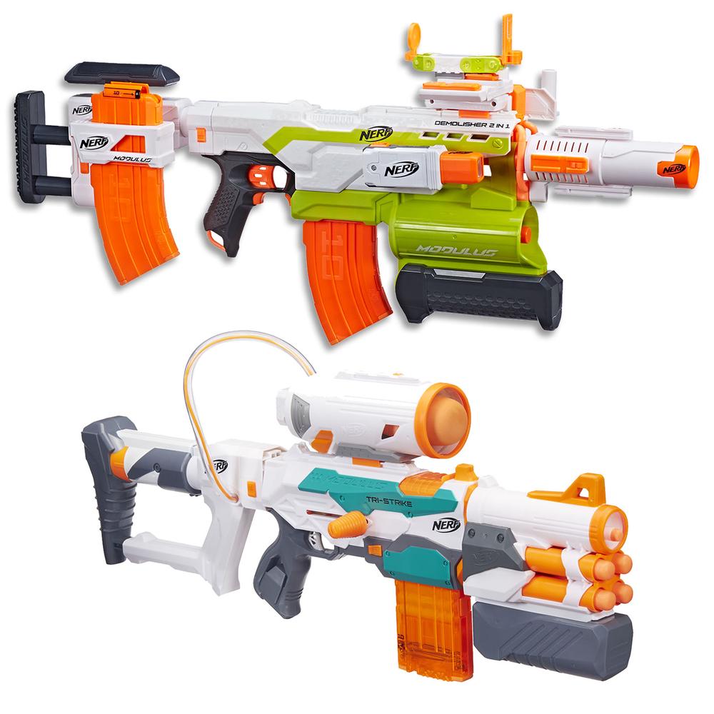 Nerf Modulus Ultimate Mega Pack + Tri Strike Blaster - Top Gun In Kids ...