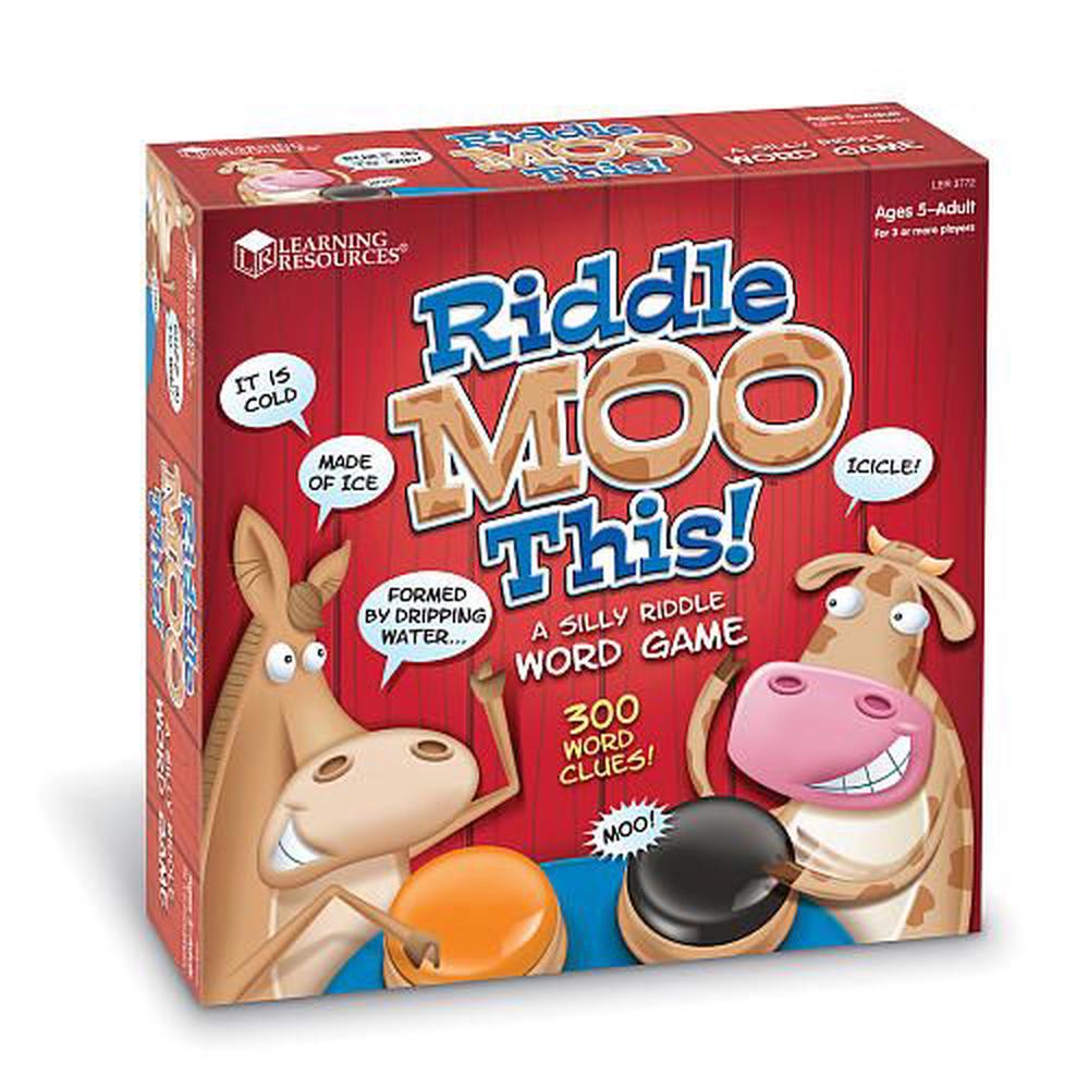 Riddle Moo This A Silly Riddle Word Game  Learning Resources Free  