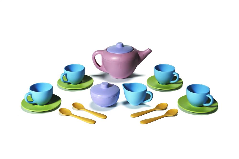 recycled plastic tea set