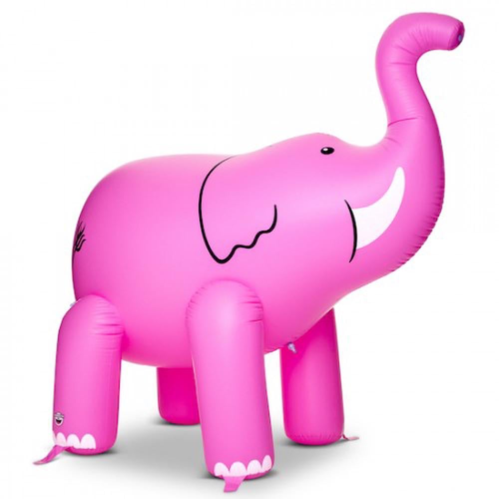 ginormous pink elephant sprinkler