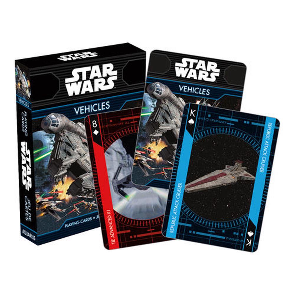 star wars playing cards silver