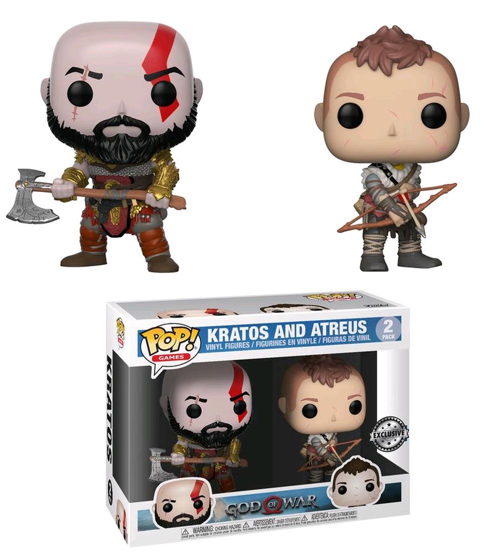 God of War (2018) - Kratos & Atreus Pop! Vinyl, 2 Pack - FunKo Free Shipping! | eBay