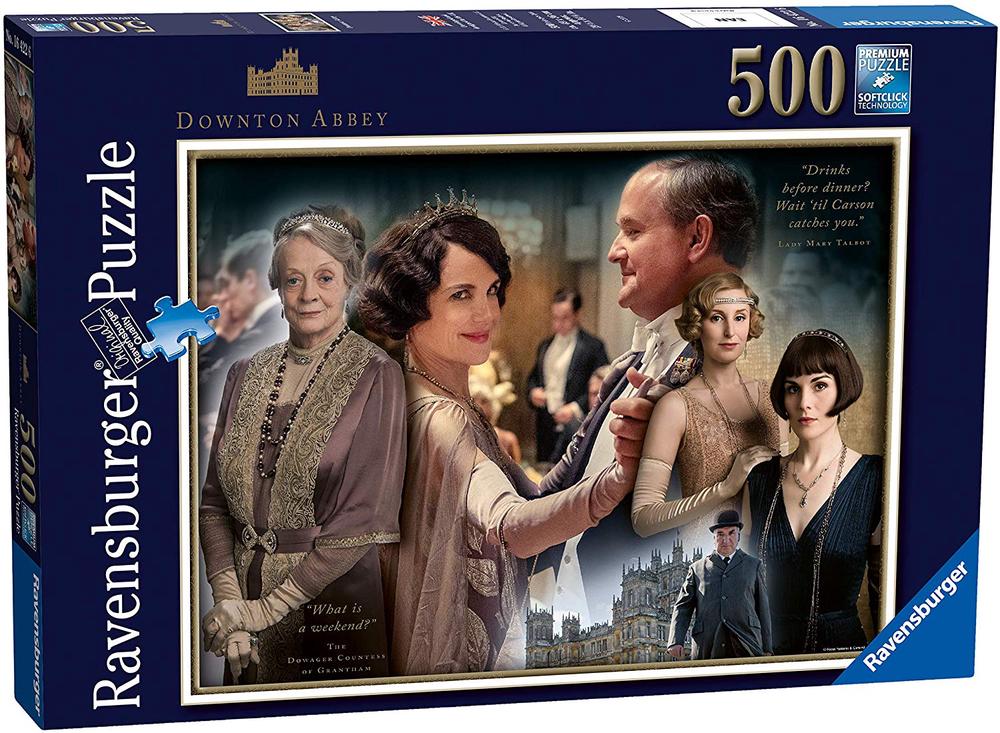 Jigsaw Puzzle, 500 Piece - Downton Abbey - Ravensburger Free Shipping ...