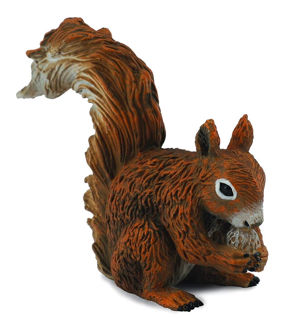 red squirrel figurine