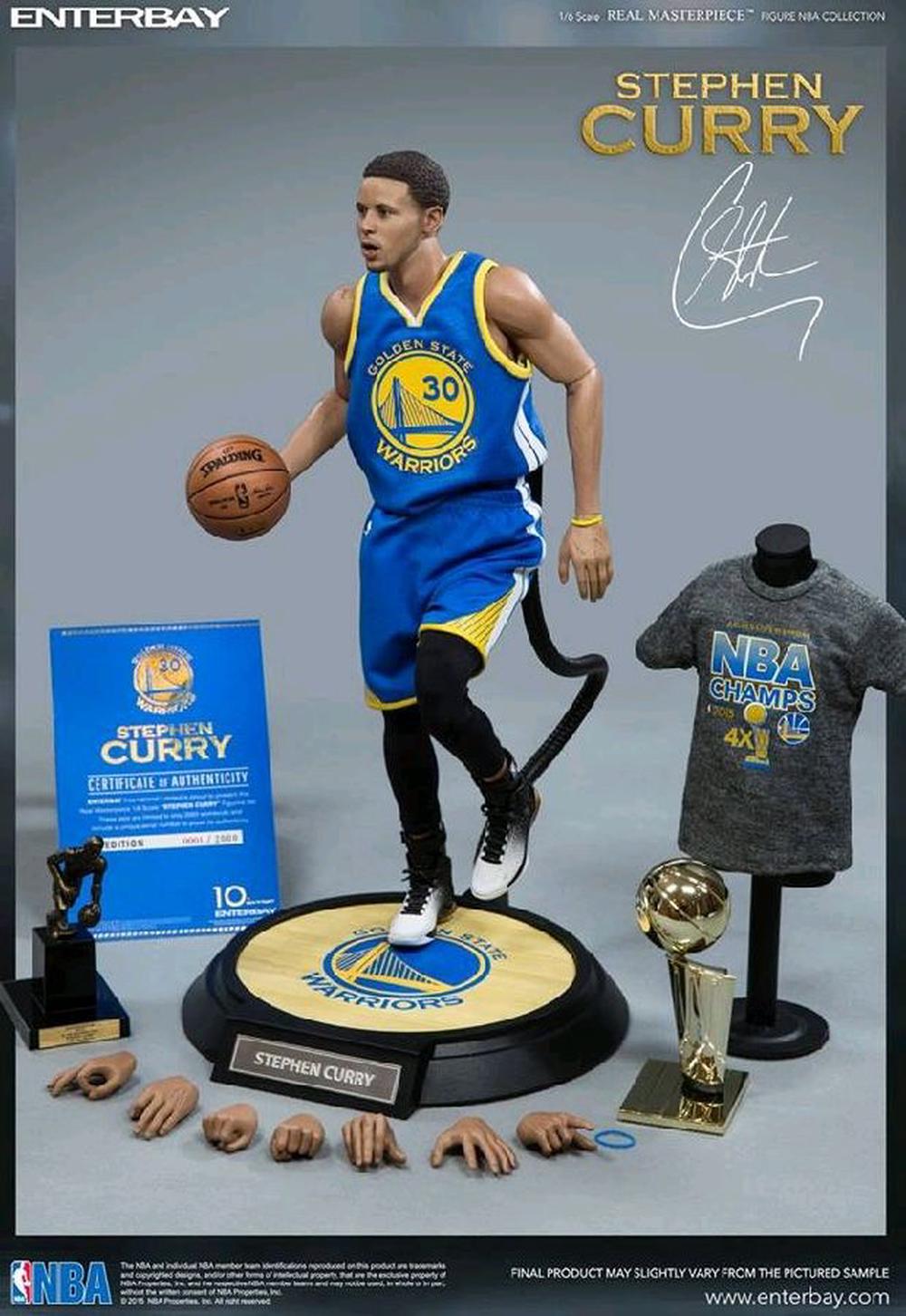 NBA - Stephen Curry 12 inch Figure - Enterbay Free ...