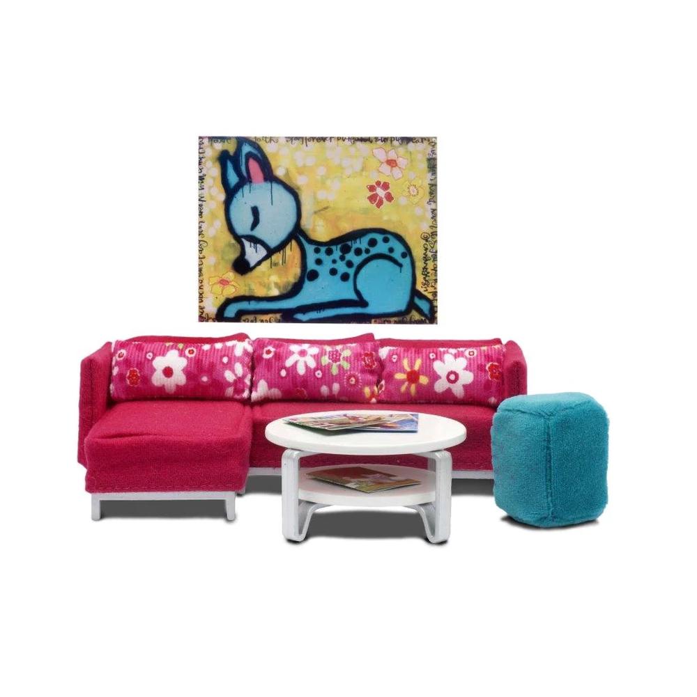 dolls house corner sofa