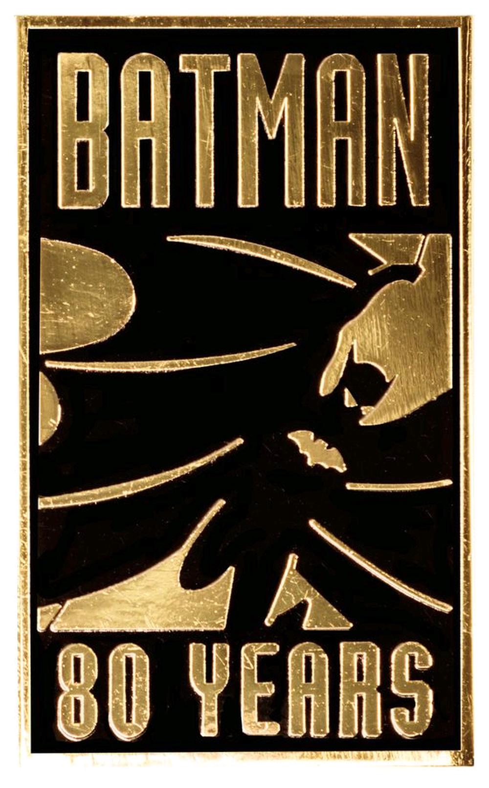 Batman - 80th Anniversary Gold Pin Free Shipping! 9342246015839 | eBay