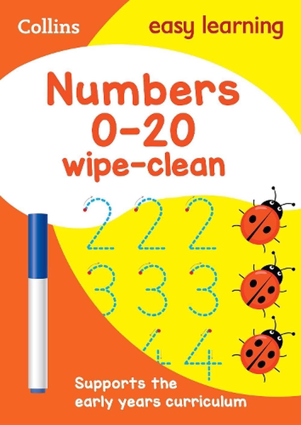 Numbers 0 20 Age 3 5 Wipe Clean Activity Book By Collins Easy Learning 