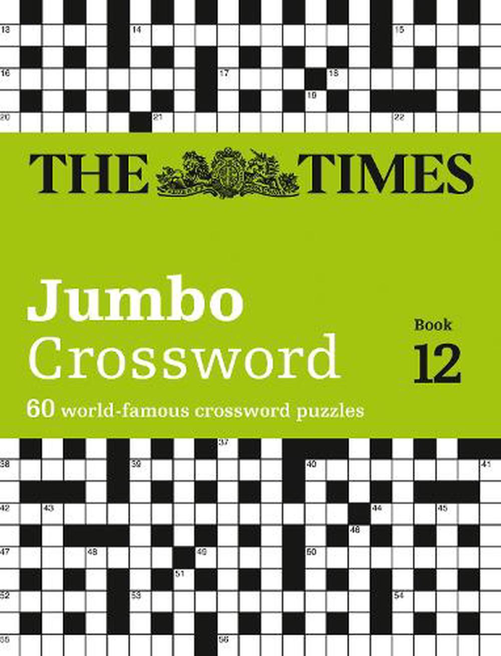 times 2 jumbo crossword book 12 60 large general knowledge crossword