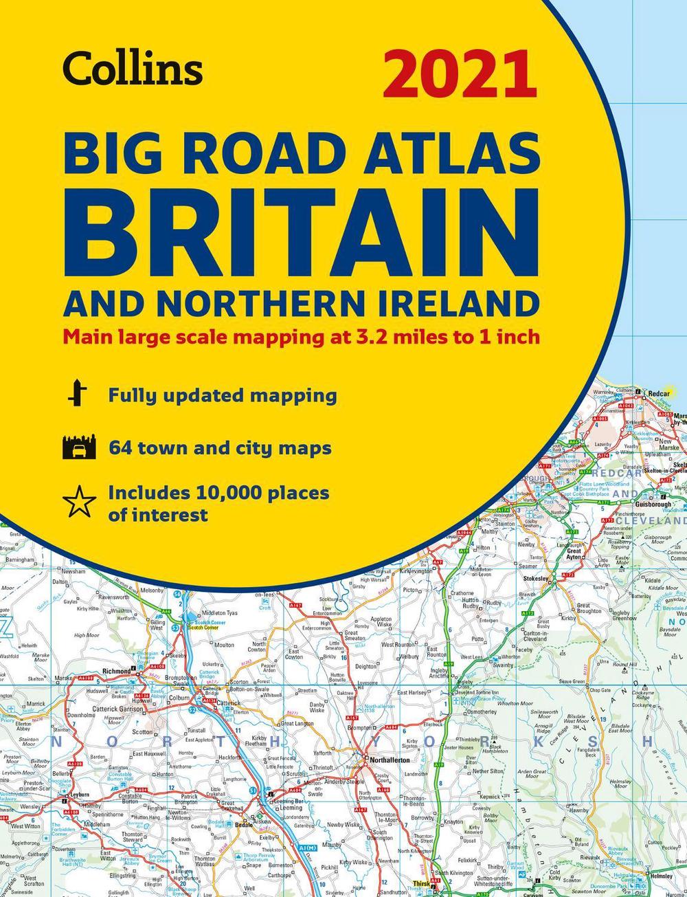 Gb Big Road Atlas Britain 2021: A3 Paperback by Collins ... Gb Big Road Atlas Britain 2021: A3 Paperback by Collins ...