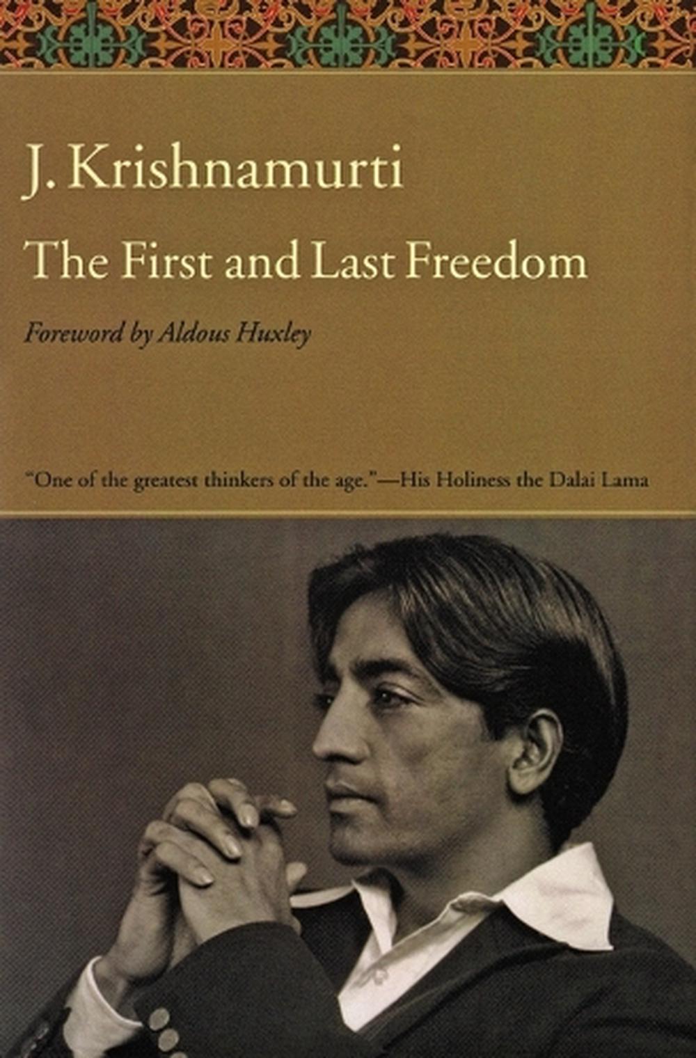 The First and Last Freedom by Jiddu Krishnamurti (English) Paperback 