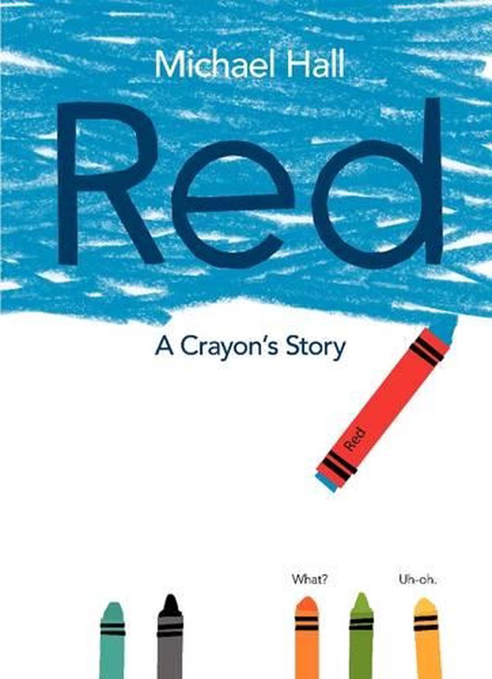 Red A Crayon's Story by Michael Hall (English) Hardcover Book Free