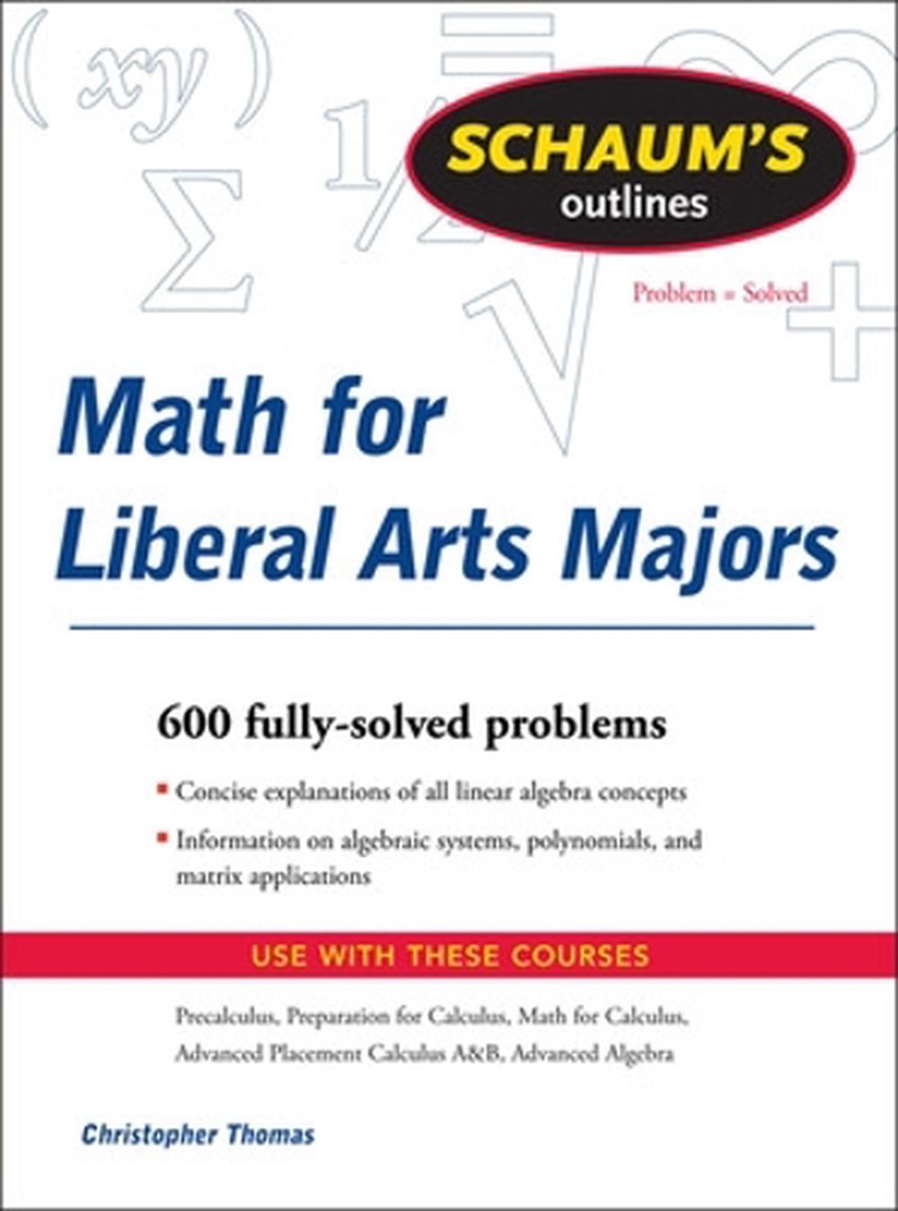 math-for-liberal-arts-majors-by-christopher-thomas-english-paperback