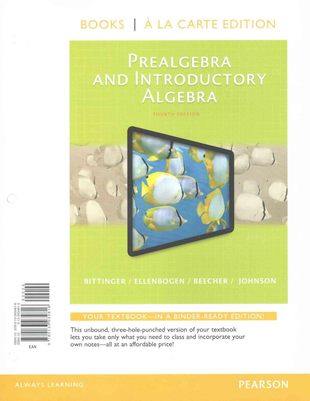 Prealgebra and Introductory Algebra, Books a la Carte Edition, Plus Mymathlab -- Access Card Package, 4/E