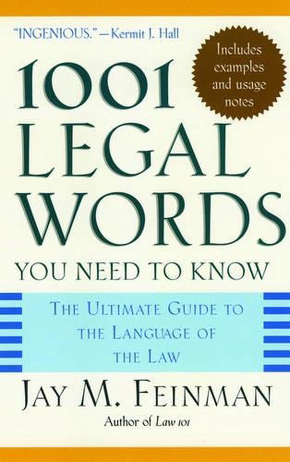 1001 Legal Words You Need to Know The Ultimate Guide to the Language