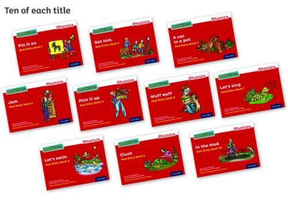 Read Write Inc Phonics Red Ditty Books Pack of 100 by Gill Munton