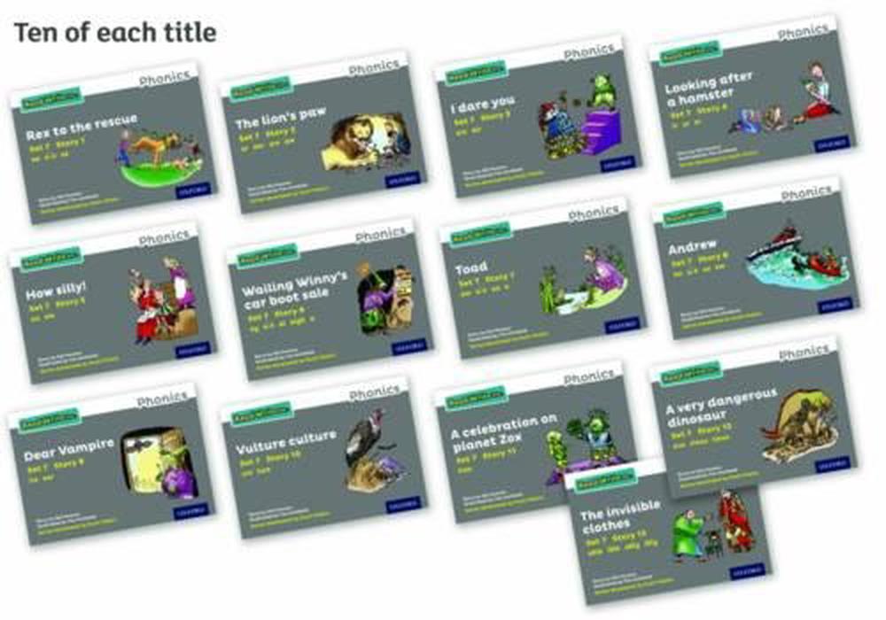 Read Write Inc Phonics Grey Set 7 Storybooks Pack of 130 by Gill Munton Paperba 9780198372257 Read Write Inc Phonics Grey Set 7 Storybooks Pack of 130 by Gill Munton Paperba 9780198372257