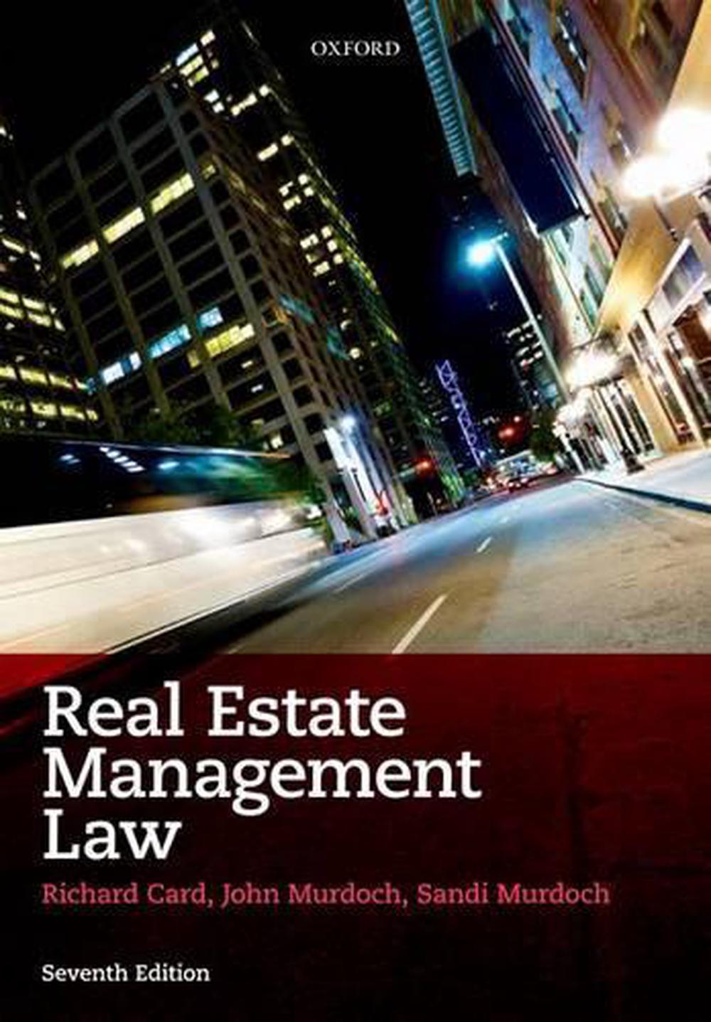 Real Estate Management Law by Richard Card (English) Paperback Book