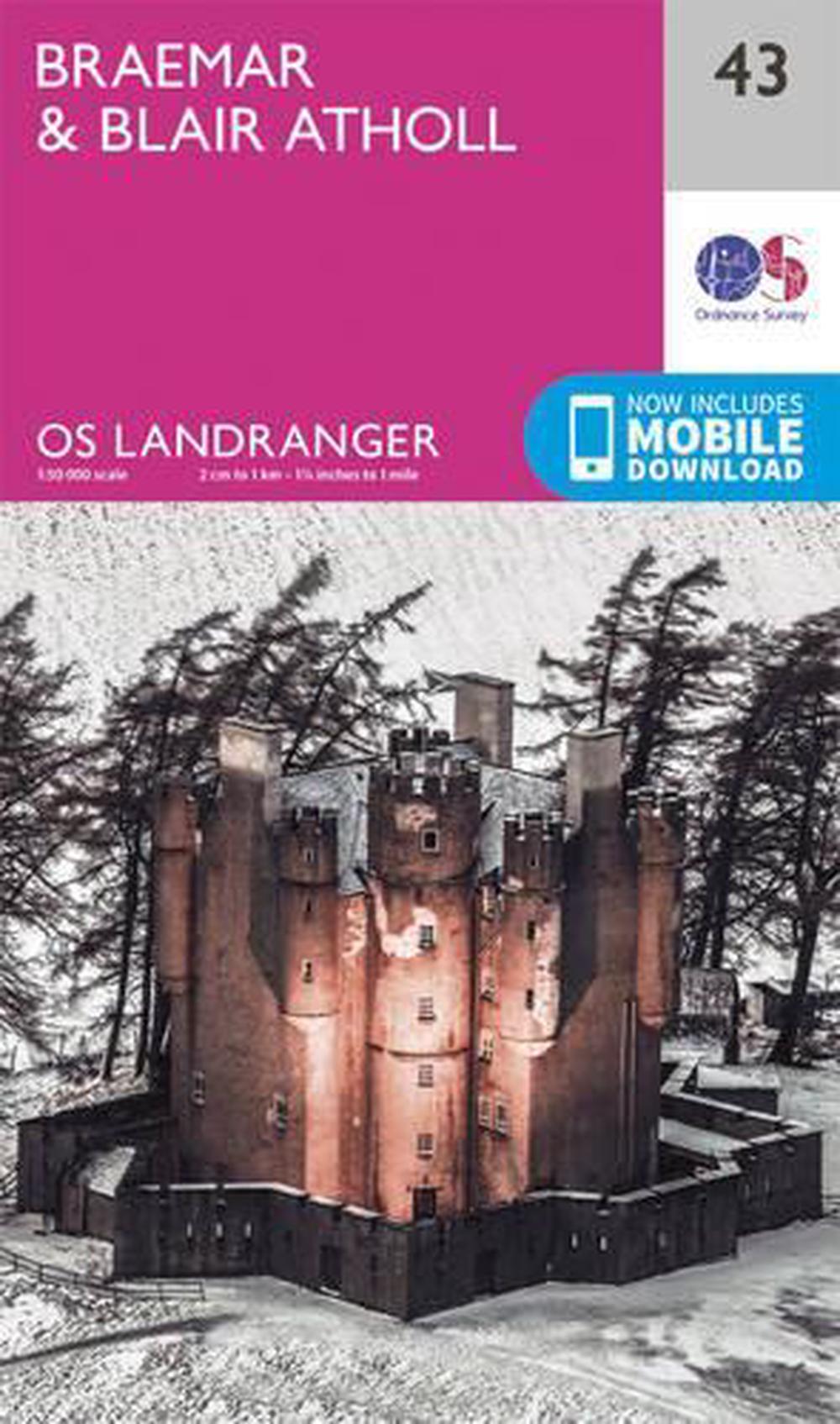 Braemar & Blair Atholl by Ordnance Survey Free Shipping!