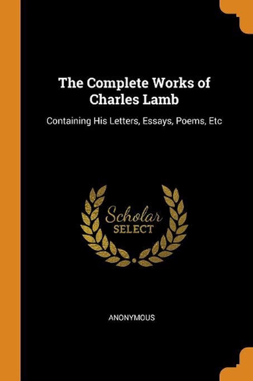charles lamb wrote essay