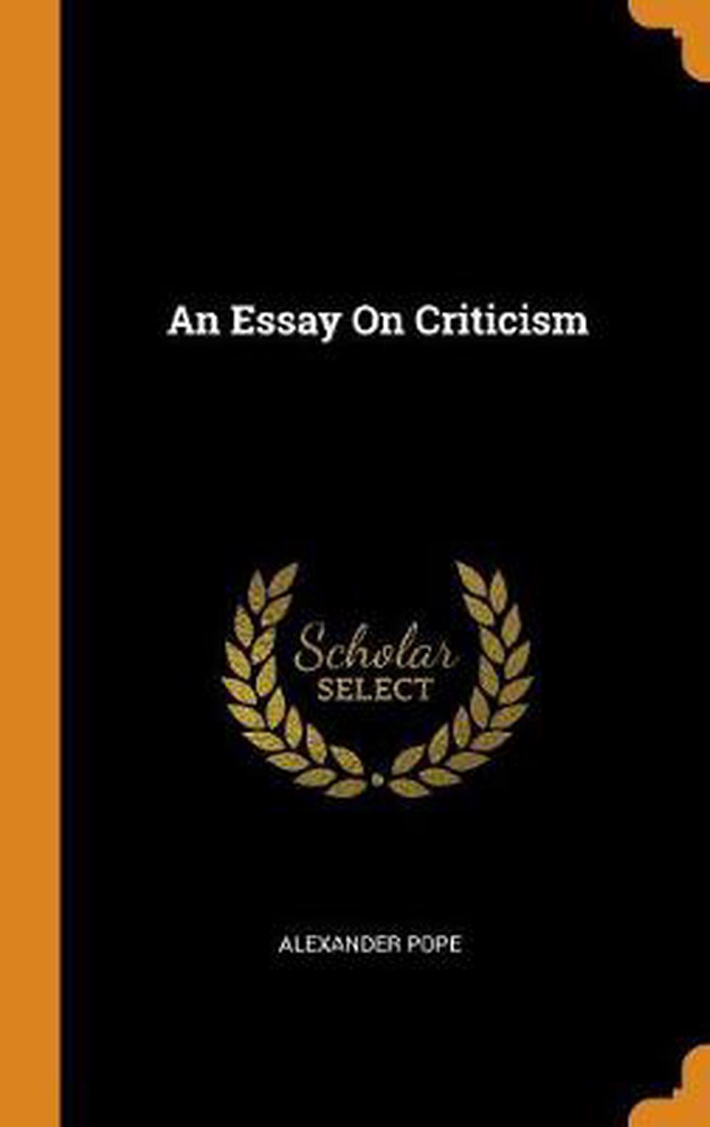 an essay on criticism book