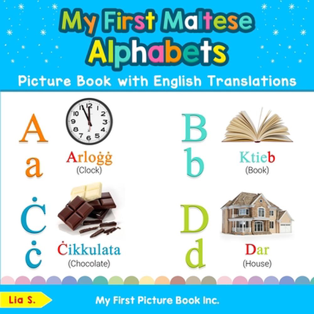 My First Maltese  Alphabets Picture Book With English 