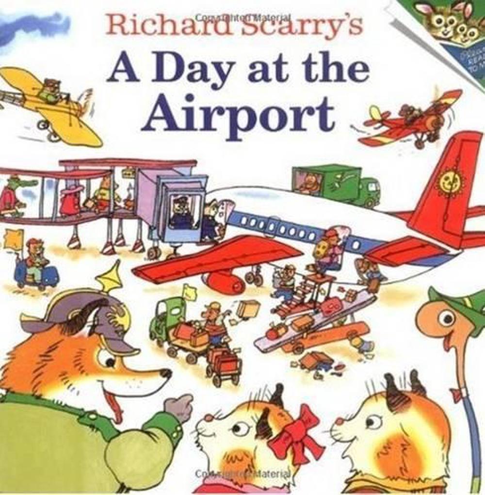 Richard Scarry's A Day at the Airport by Richard Scarry (English) Paperback Book