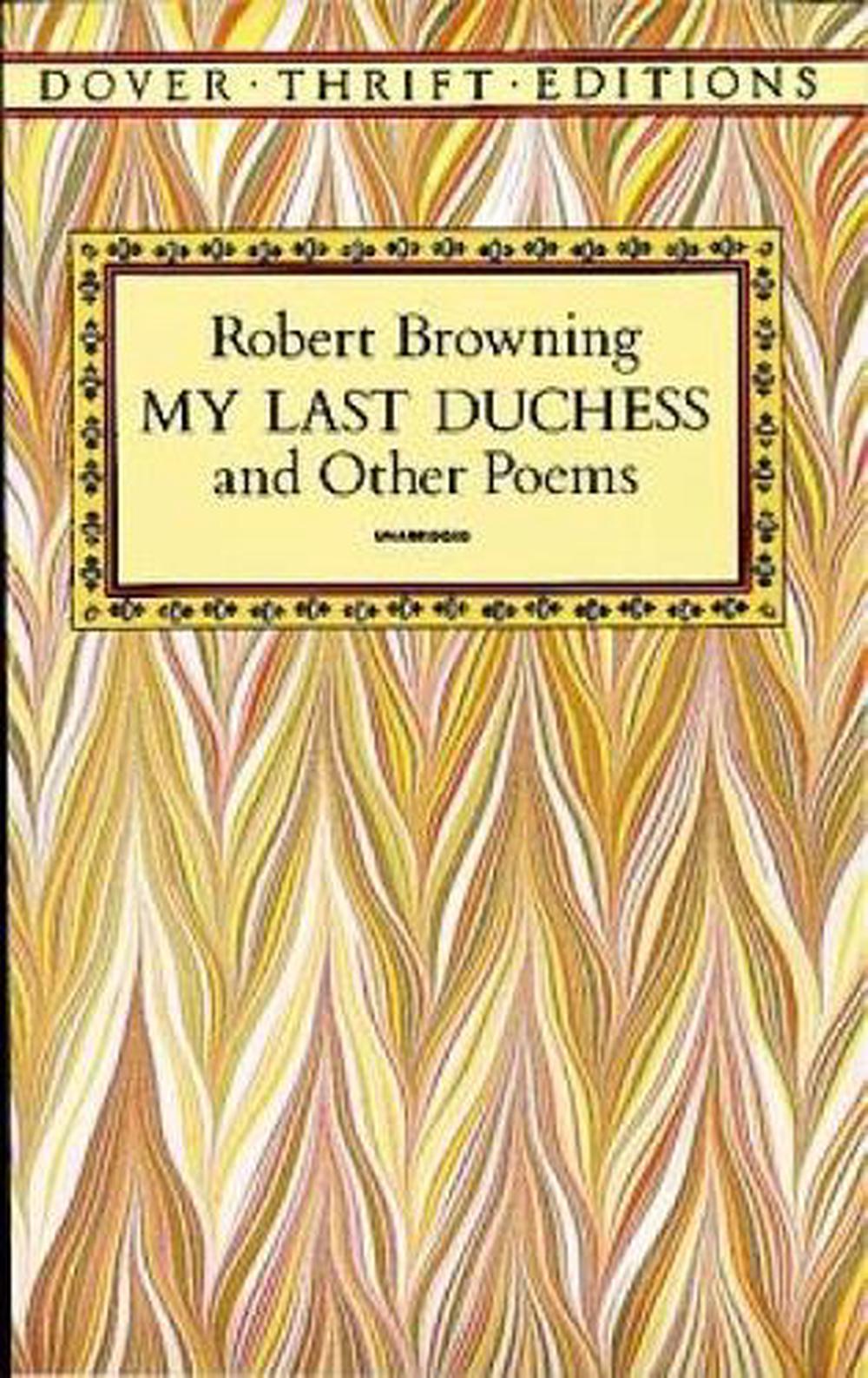 My Last Duchess And Other Poems By Robert Browning (English) Paperback ...