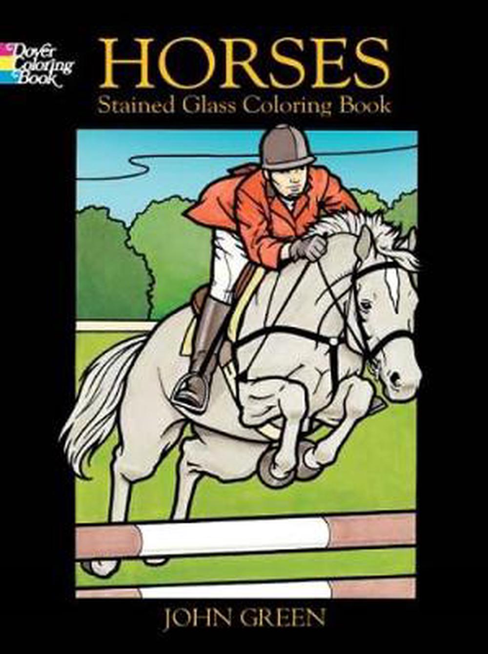 Download Horses Stained Glass Coloring Book by John Green (English ...