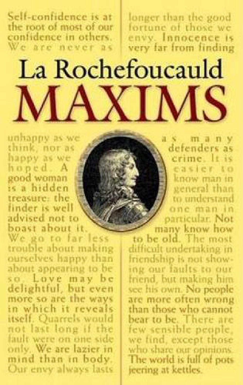 La Rochefoucauld Maxims by Francois Duc de La Rochefoucauld (English) Paperback 9780486451459 eBay La Rochefoucauld Maxims by Francois Duc de La Rochefoucauld (English) Paperback 9780486451459 eBay