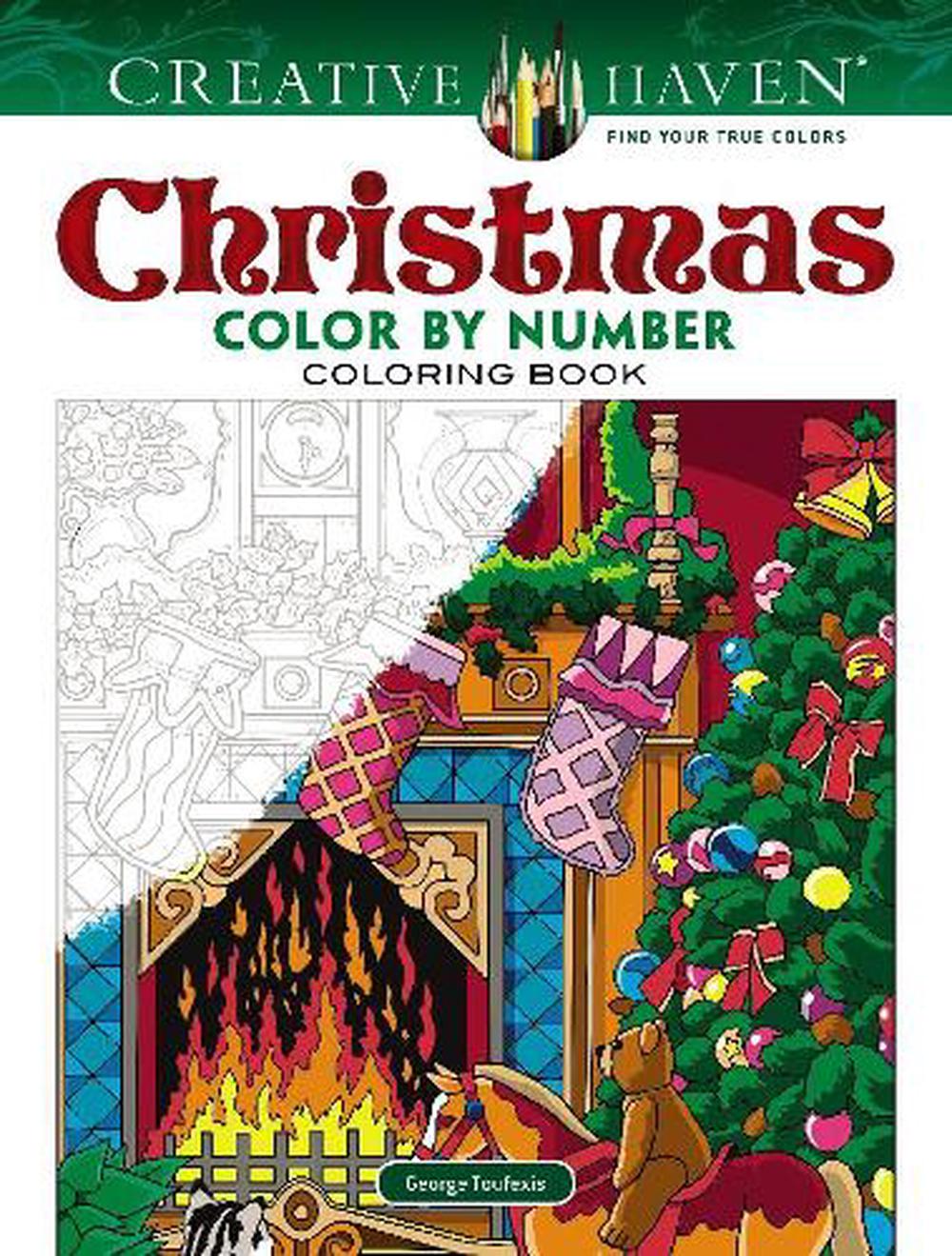 Creative Haven Christmas Color by Number by George Toufexis (English) Paperback