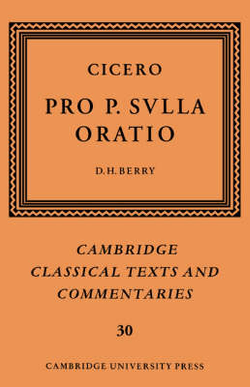 Cicero Pro P. Sulla Oratio by Marcus Tullius Cicero (English