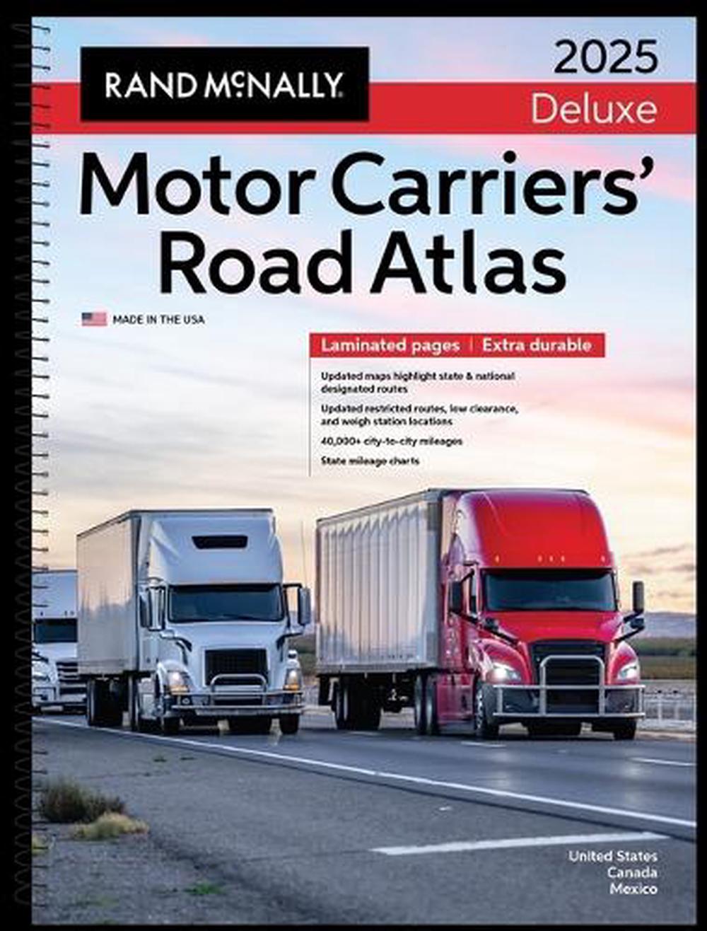 Rand McNally 2025 Deluxe Motor Carriers Road Atlas by Rand McNally Paperback Boo