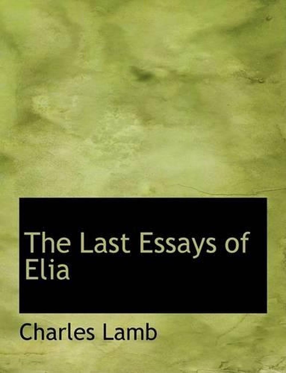 the essays of elia by charles lamb