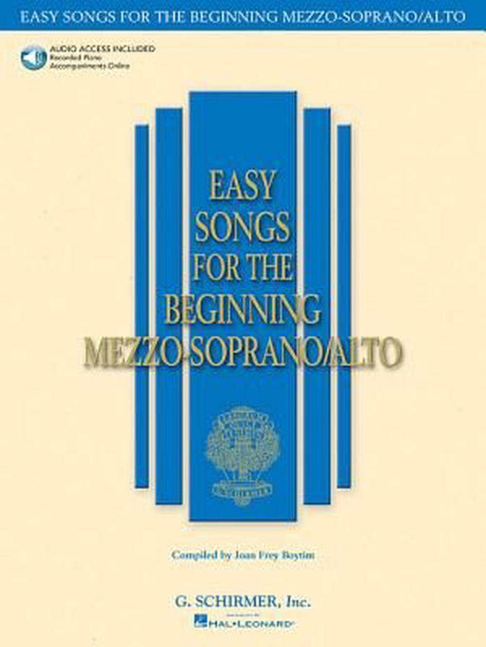 Easy Songs for the Beginning MezzoSoprano/Alto (English) Paperback