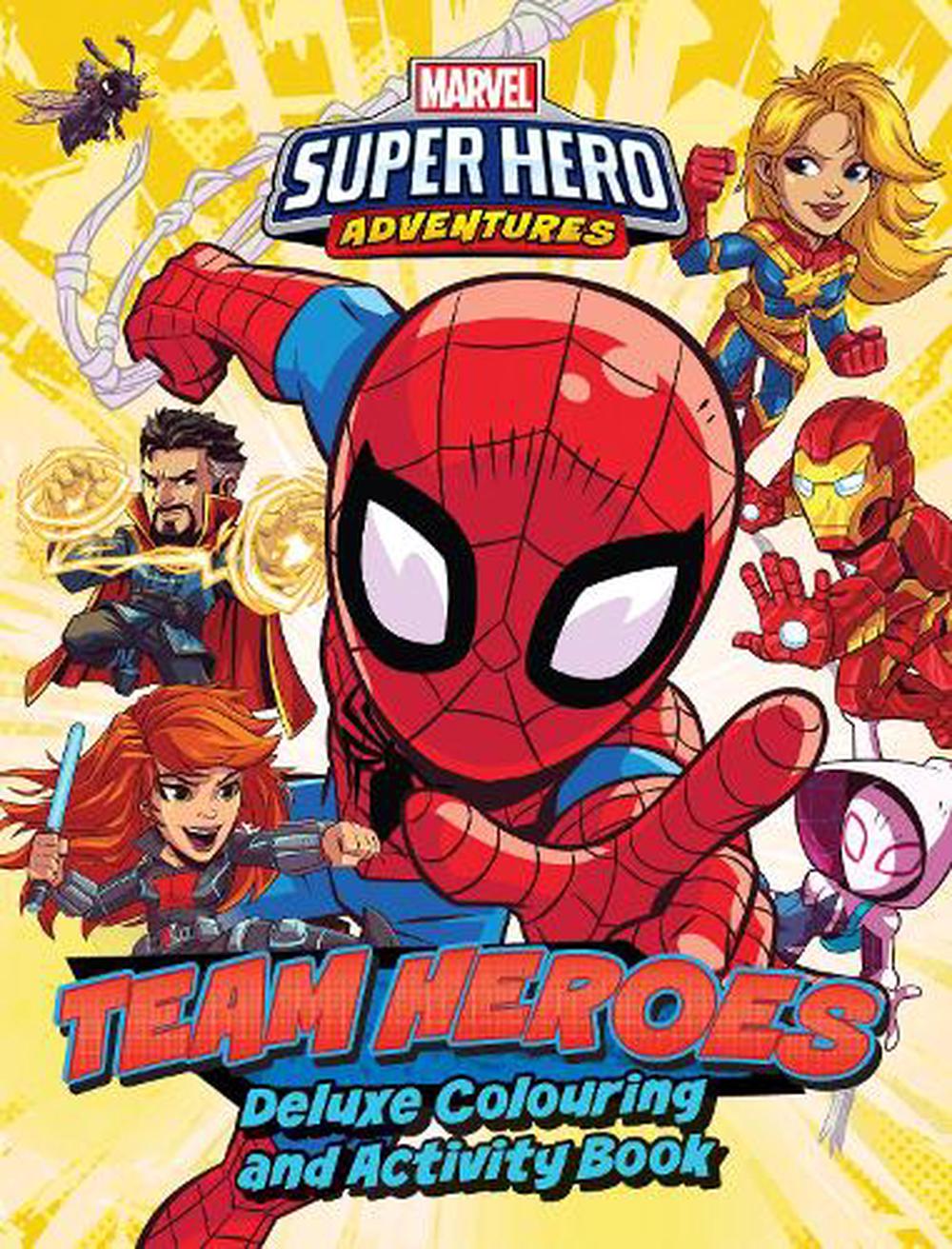 Marvel Superhero Adventures - Team Heroes Deluxe Colouring Book ...