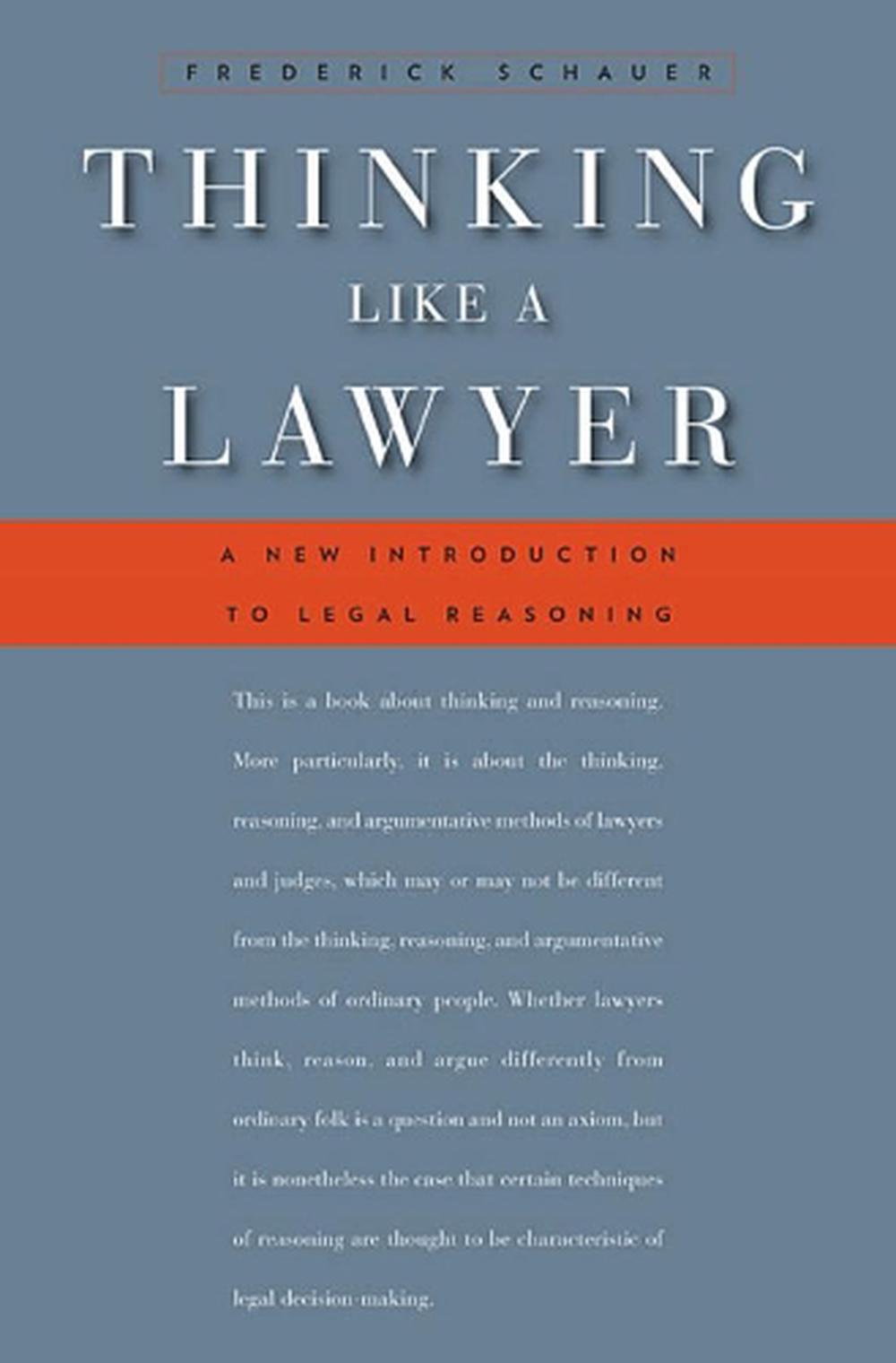 thinking like a lawyer book review