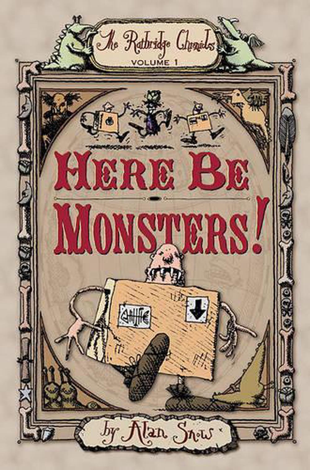 Here Be Monsters! by Alan Snow (English) Hardcover Book Free Shipping ...