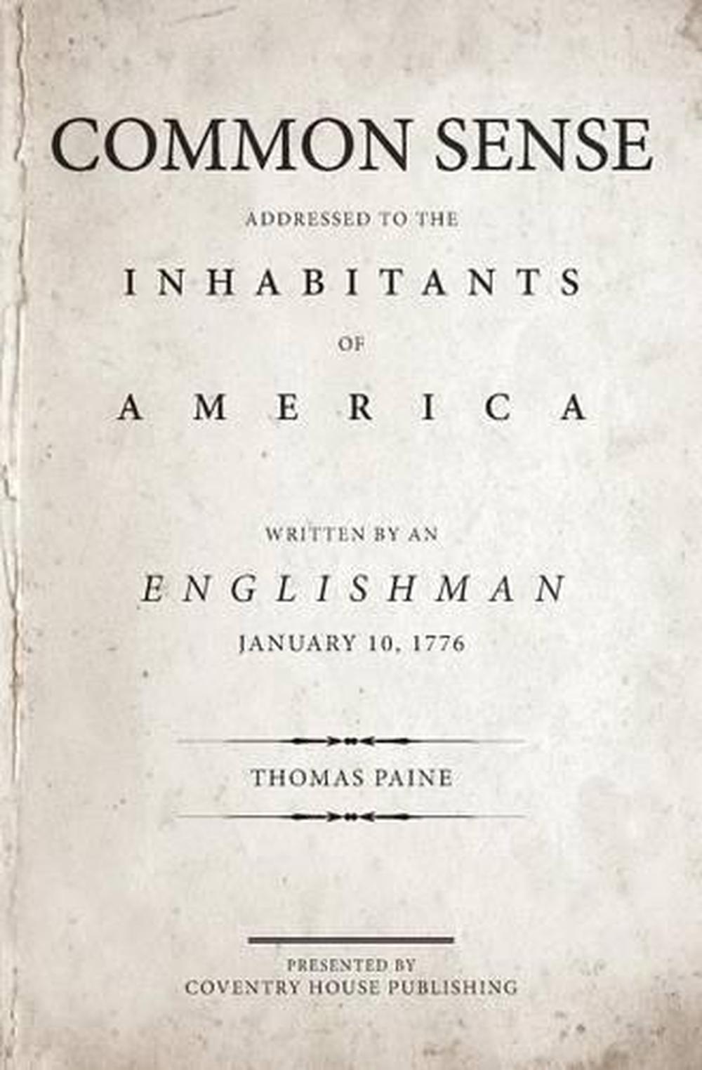 Common Sense By Thomas Paine English Paperback Book Free Shipping