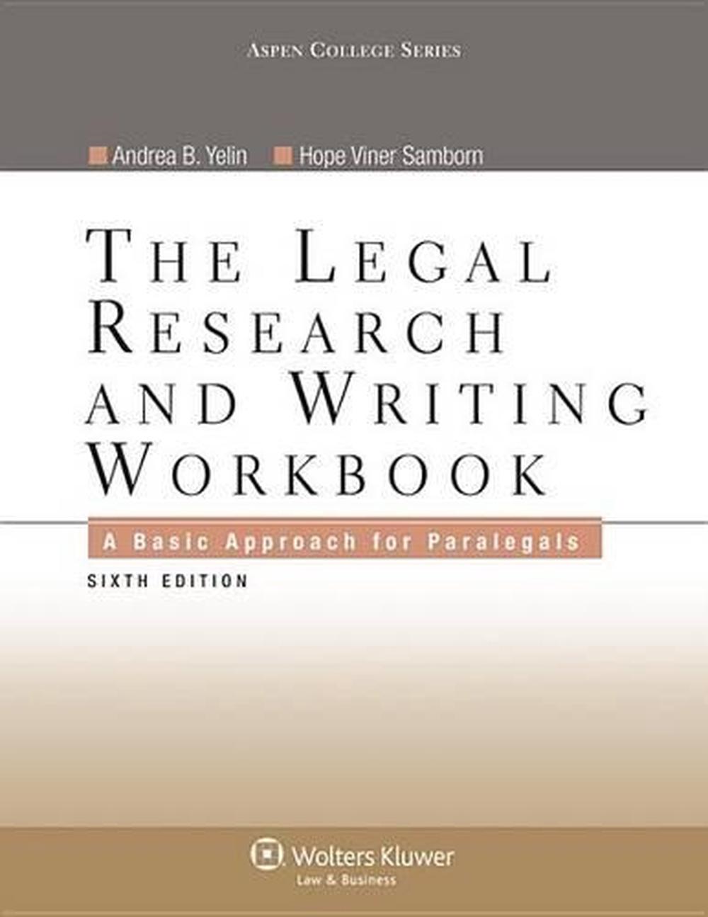 how to legal research and writing