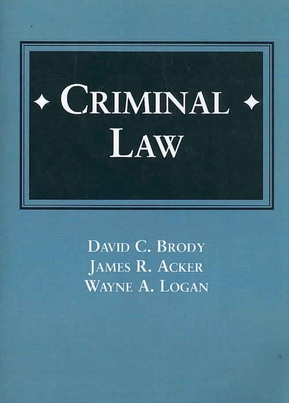 Criminal Law by David C. Brody (English) Paperback Book Free Shipping