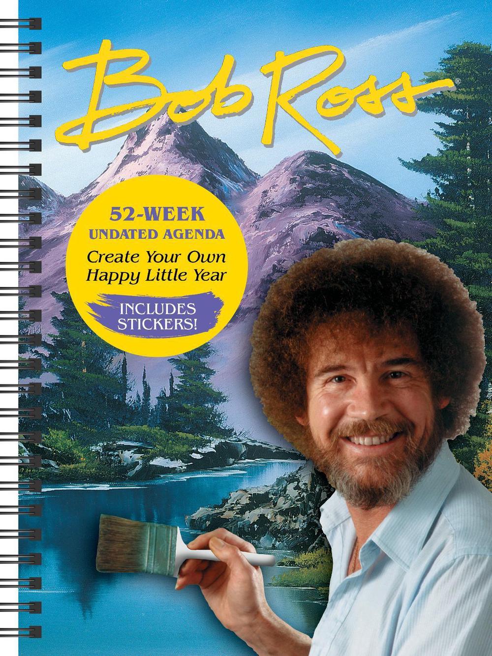 Bob ross agenda undated calendar by bob ross english desk book free shipping 9780789337535 ebay