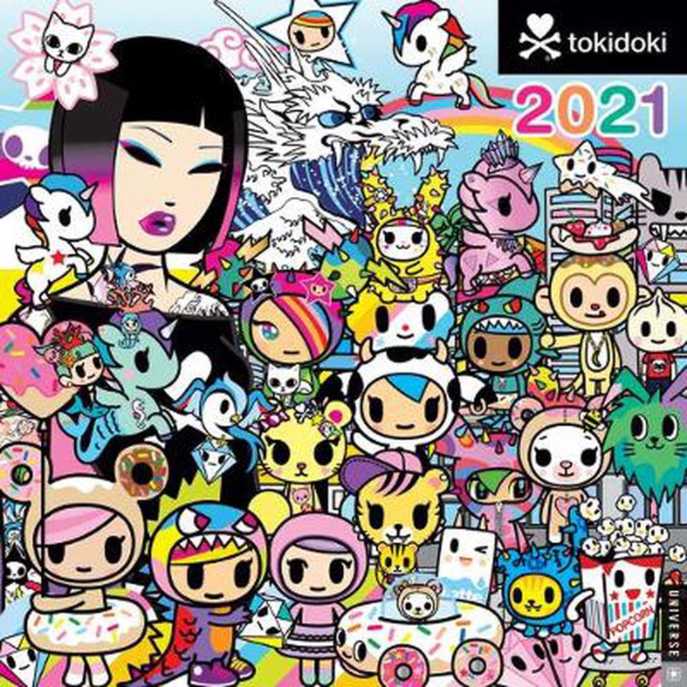 Tokidoki 2021 Wall Calendar by Simone Legno (English) Wall Book Free