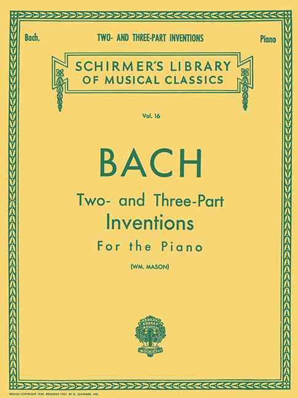 30 Two And ThreePart Inventions Piano Solo by Sebastian Bach Johann