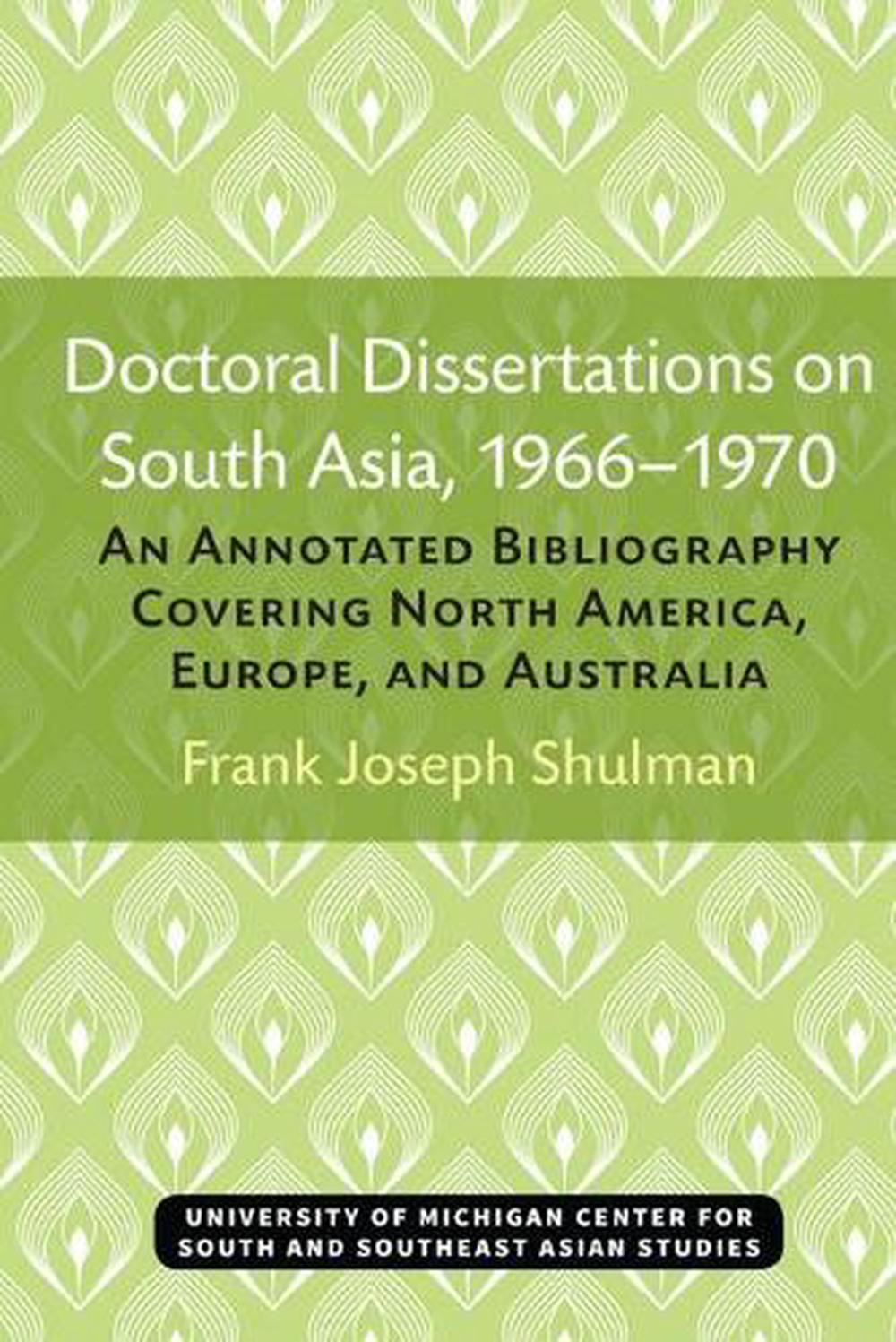 doctoral dissertation bibliographic database